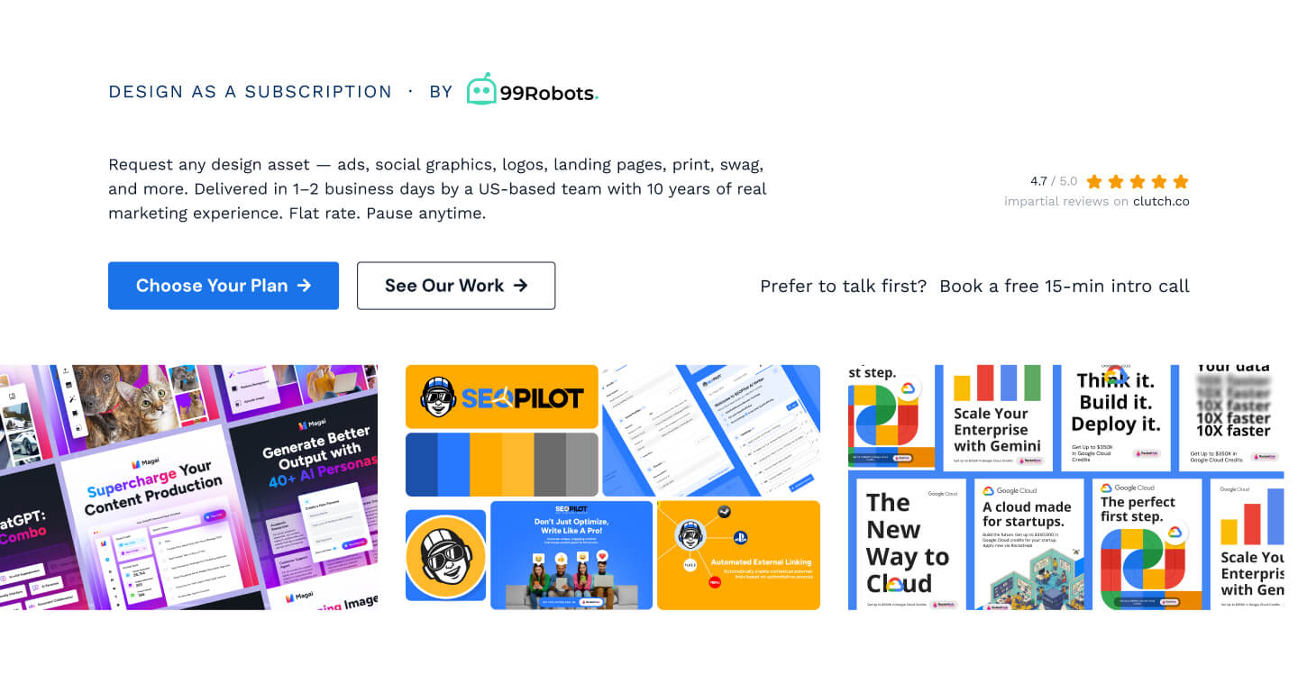 99 Studio - Design Subscription Service - 99 Robots