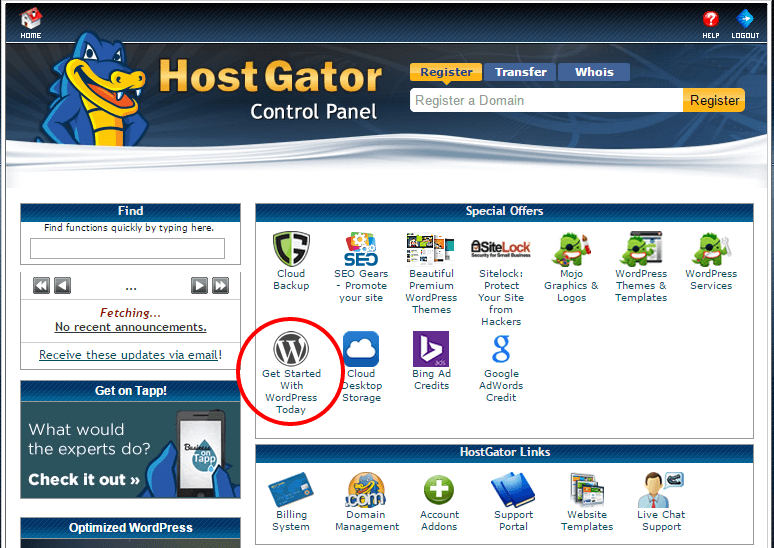 How to install wordpress - Location in the cPanel