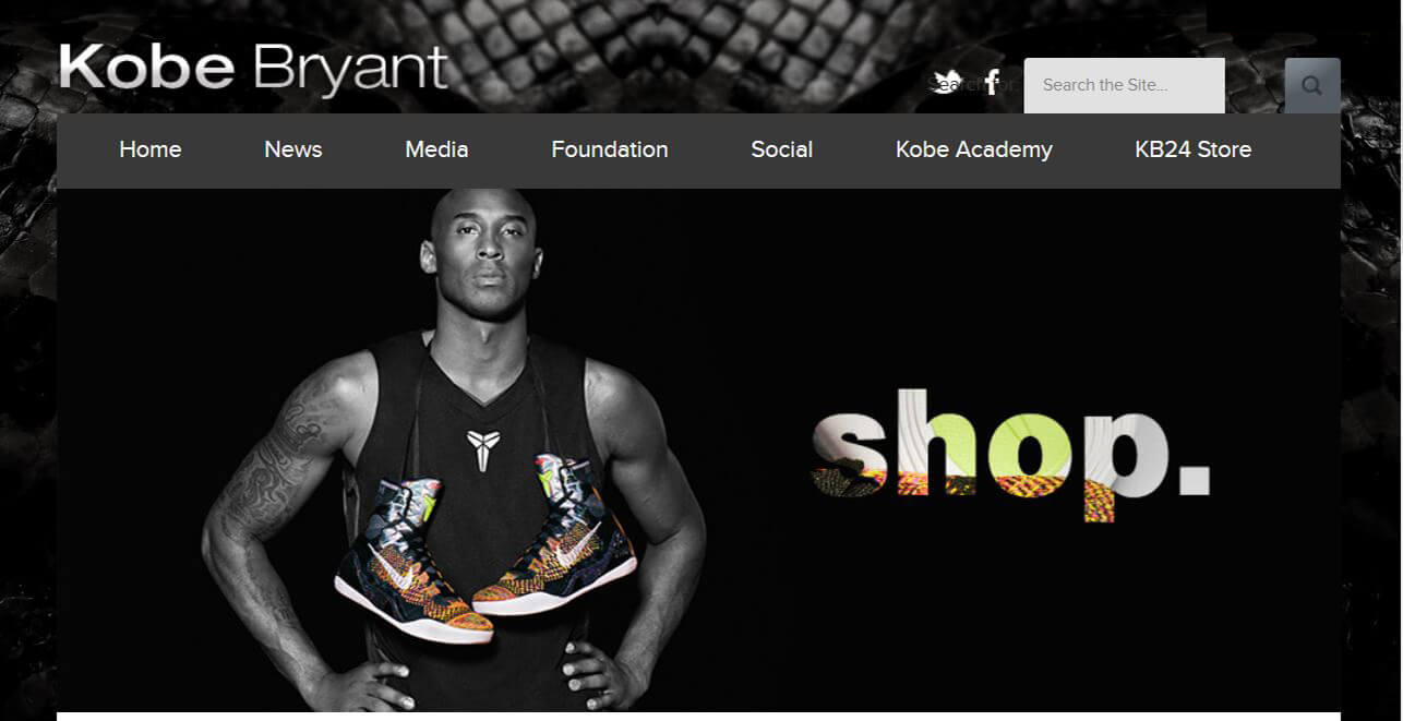 kobe bryant website