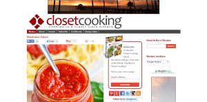 food blogger closet cooking
