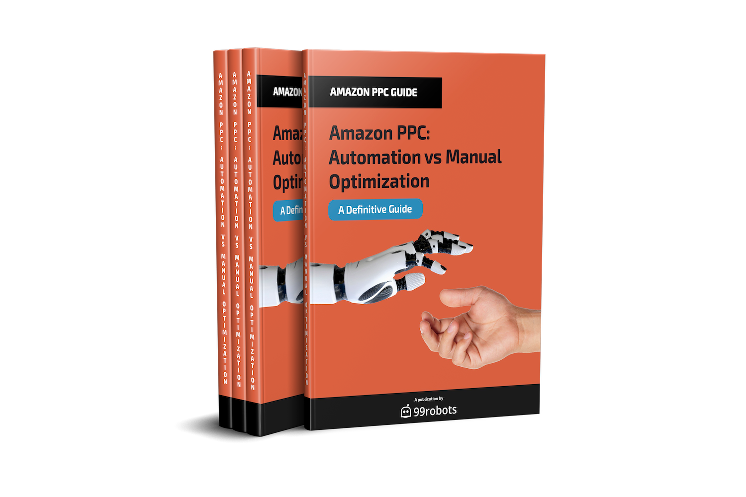 Amazon PPC Optimization Automation vs Manual Optimization eBook Mockup