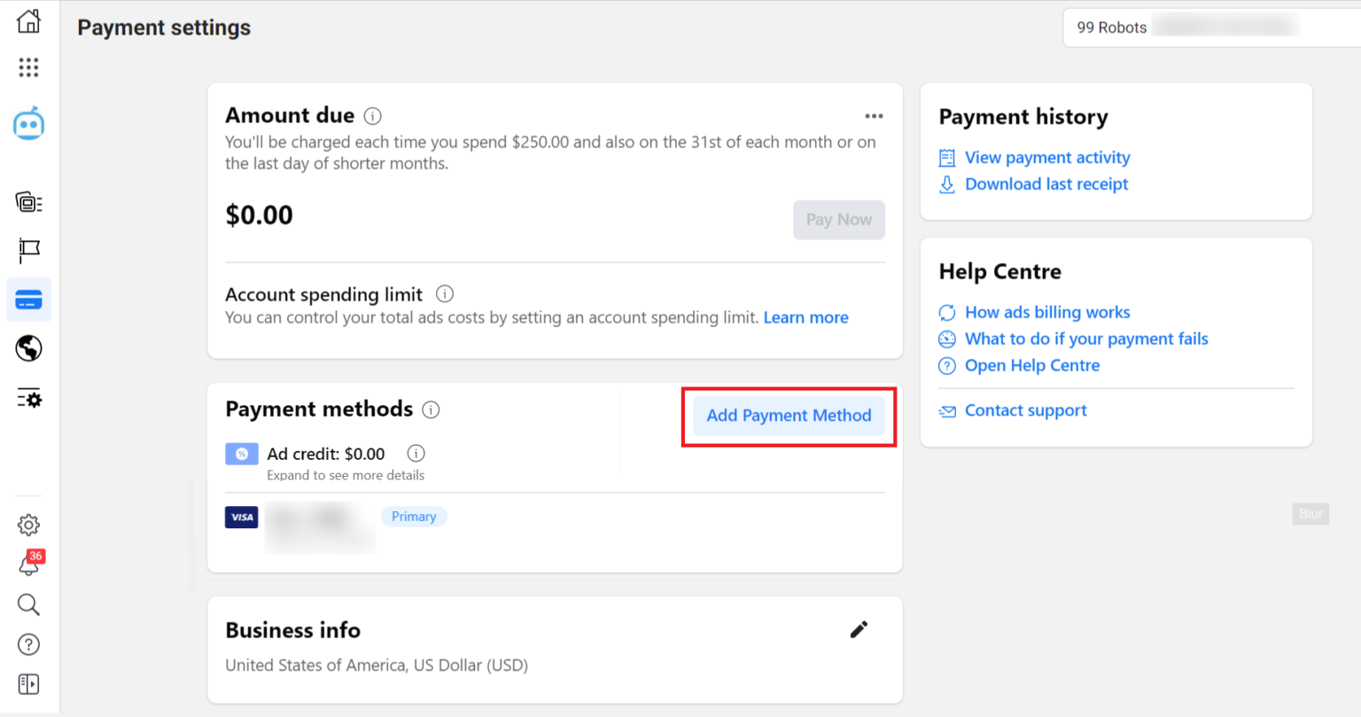 How To Add Your Payment Method In Facebook Business Manager 99 Robots